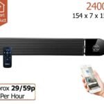 2400W/1200W Smart Wi-Fi Infrared Heater Bar With Weekly Timer
